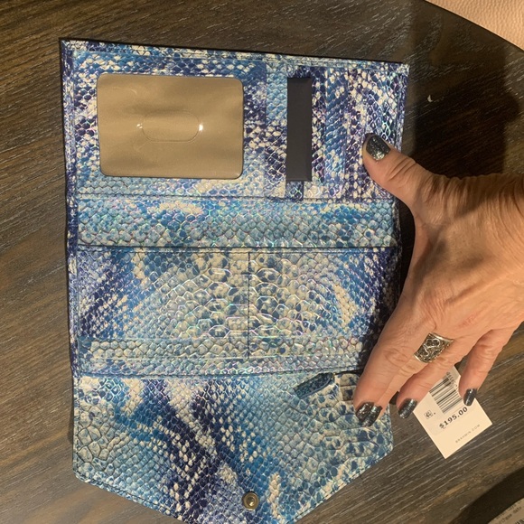 Brahmin Veronica Joyful Oceangrove Leather Wallet NWT - Picture 3 of 5